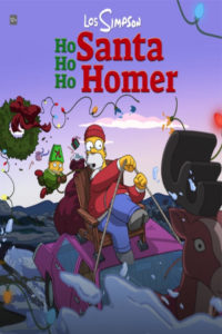 Poster Ho ho ho Santa Homer