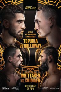 Poster UFC 308: Topuria vs. Holloway